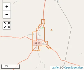 Area schools map